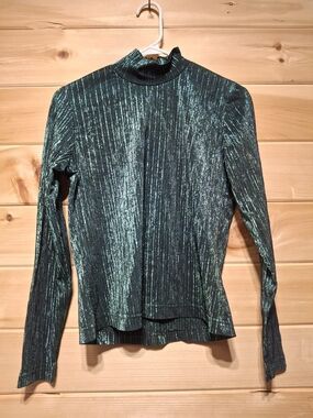 Metallic Green Western Equitation Top